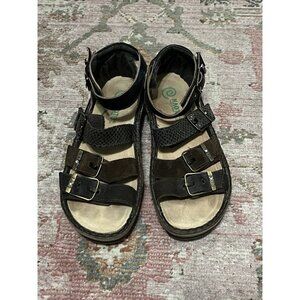 Naot Begonia Sandals Brown Buckle Size 40 EU 9 US